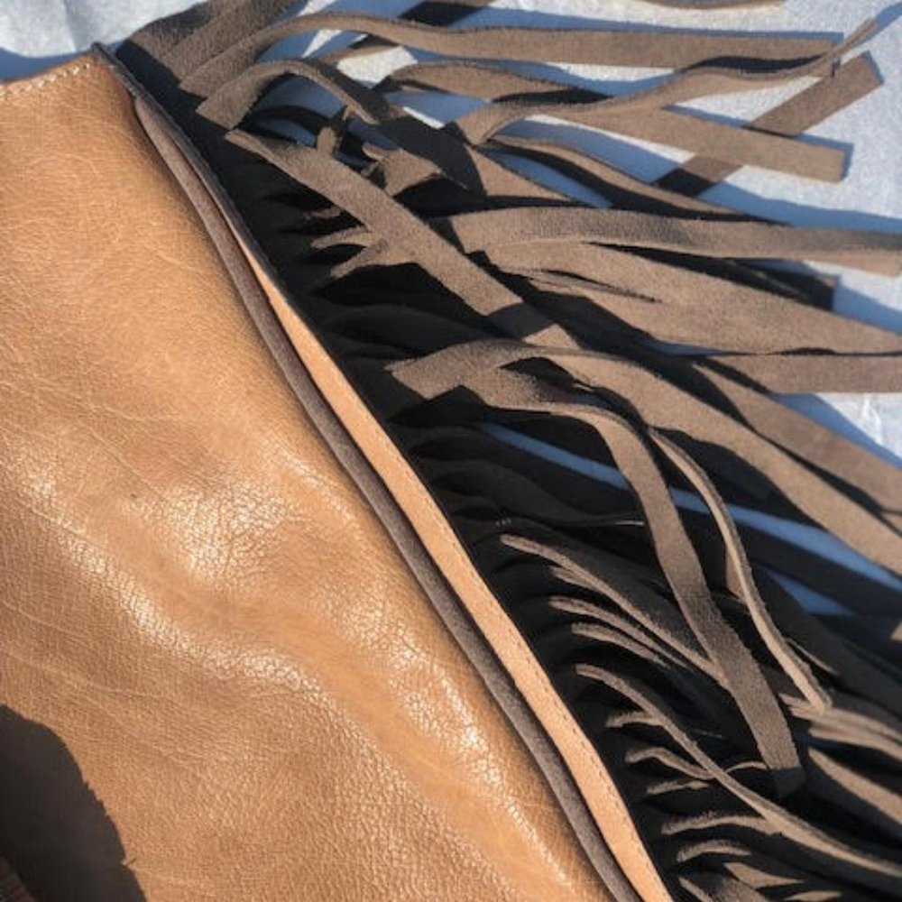 Frye Farrah Fringe Tote - Taupe (grey) - Picture 4 of 11